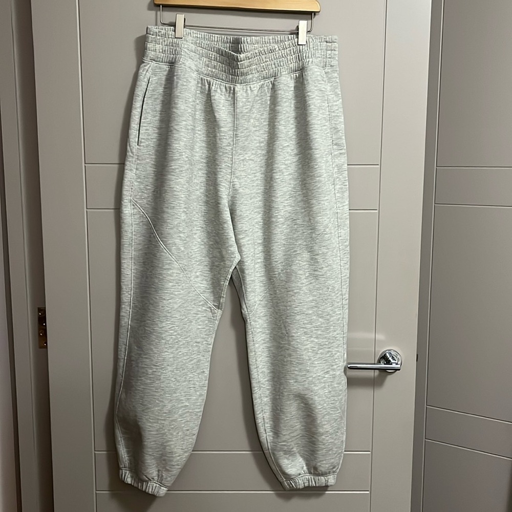 Abercrombie YPB NeoKnit joggers light heather grey XL
